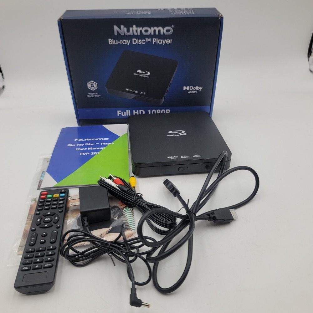 Nutromo EVP-203 Blu-ray Disc Player Full HD 1080p Dolby Audio HDMI USB Black